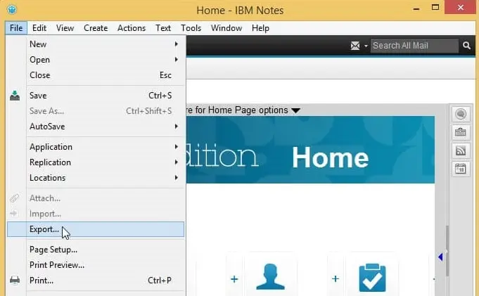 Export HCL Notes to Excel .csv