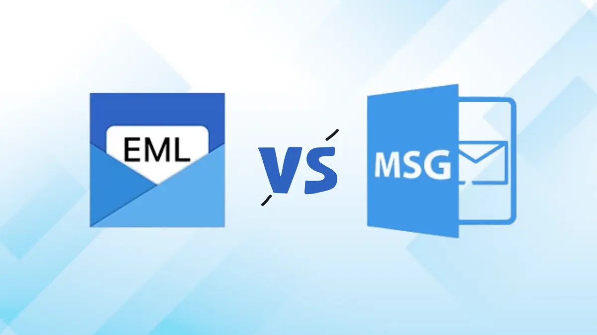 MSG vs EML differences EML and MSG banner image