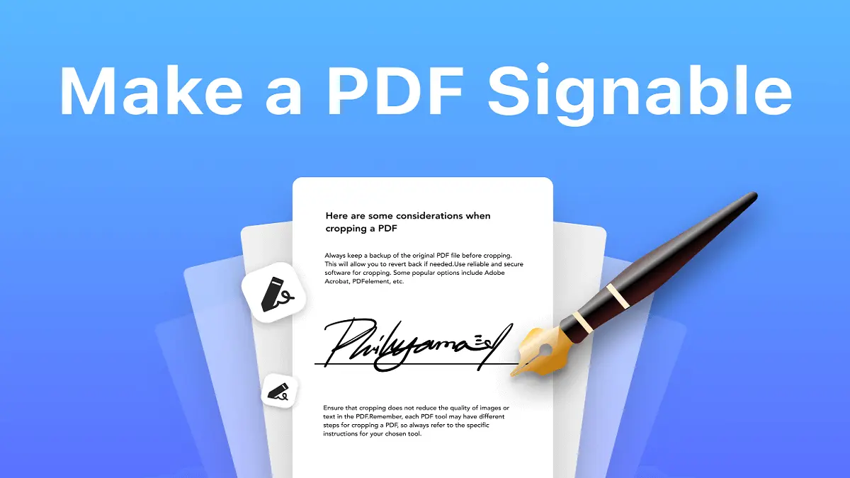 how to sign PDF without Adobe or printing